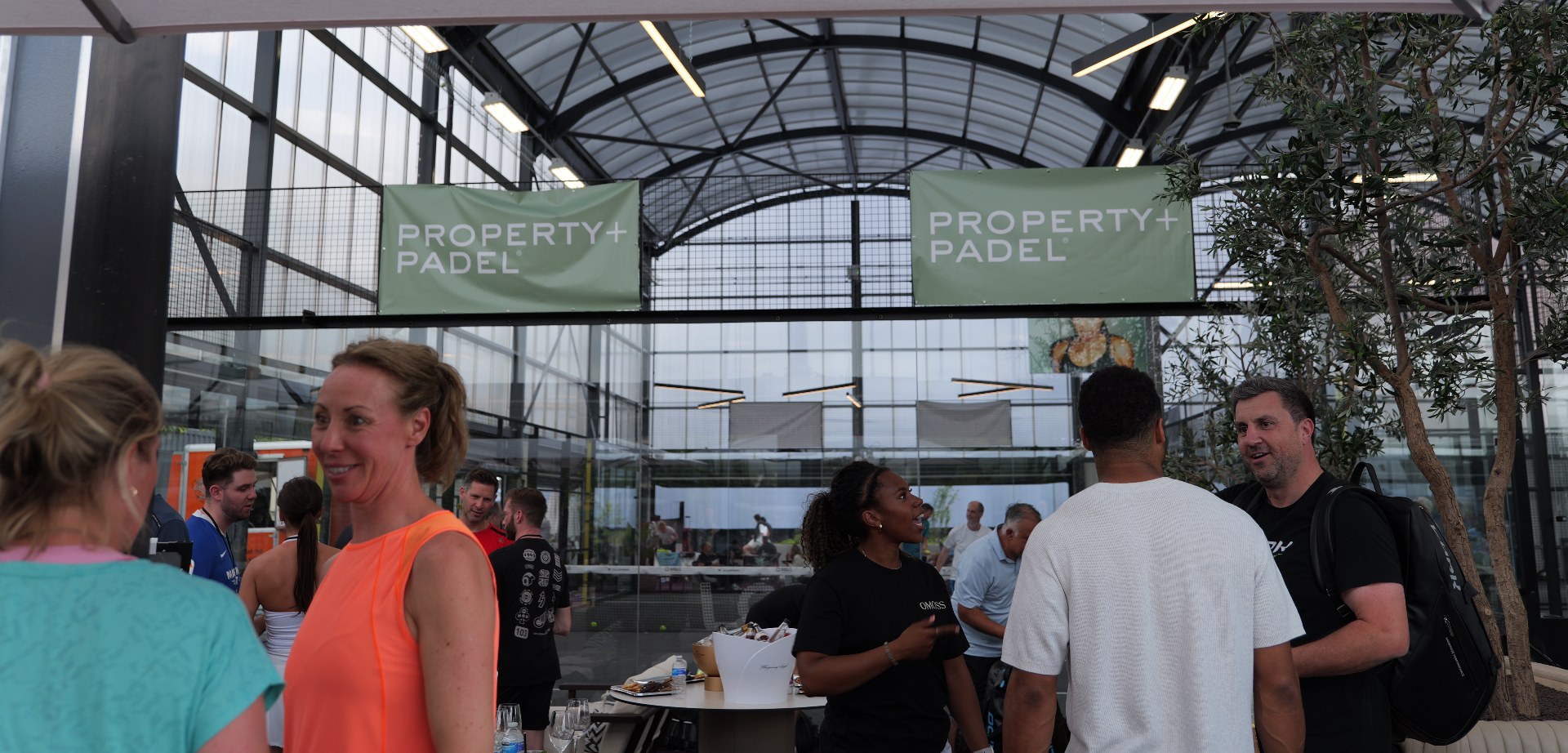 Property+Padel social gathering